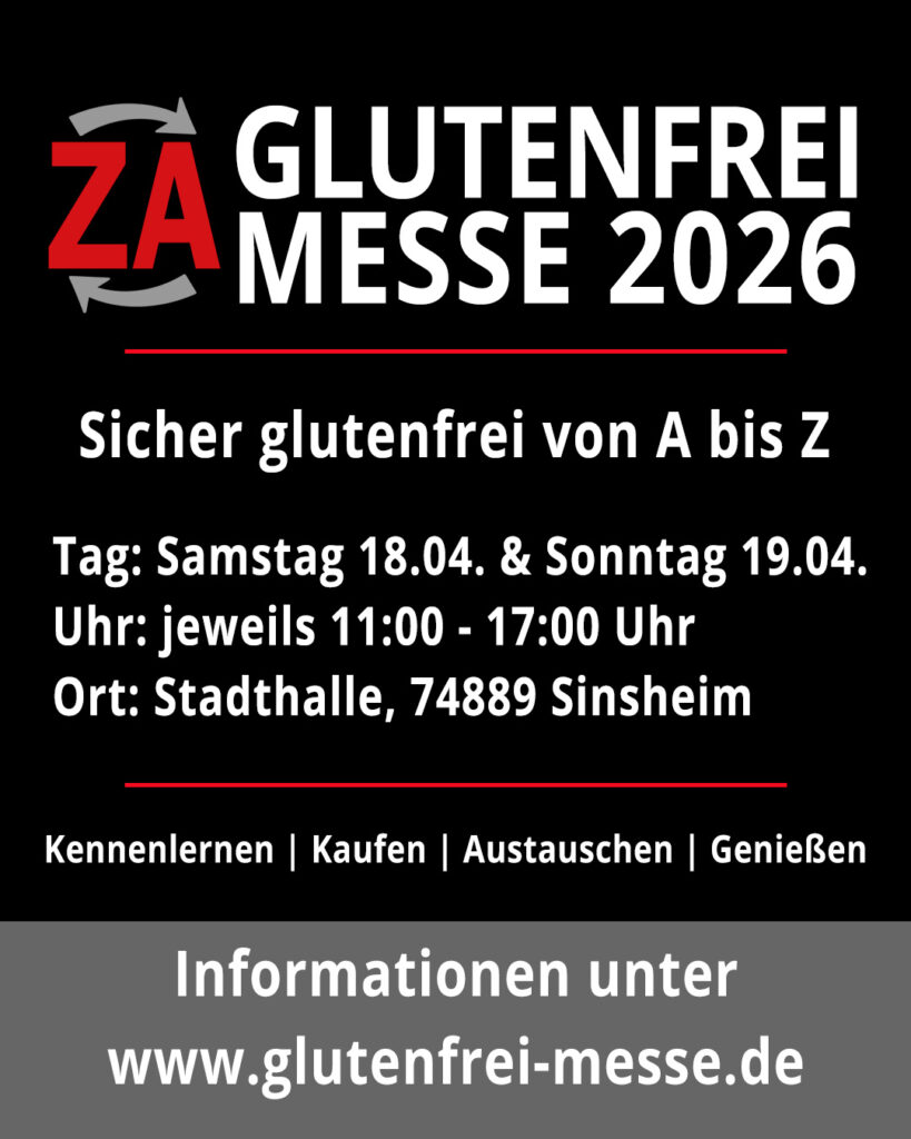 ZA Glutenfrei Messe 2026 in Sinsheim