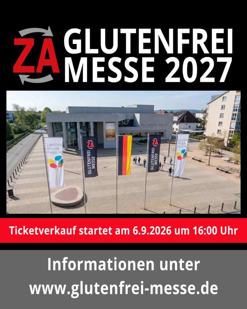 ZA Glutenfrei Messe 2027 - Der Ticketverkauf beginnt - Stadthalle Sinsheim