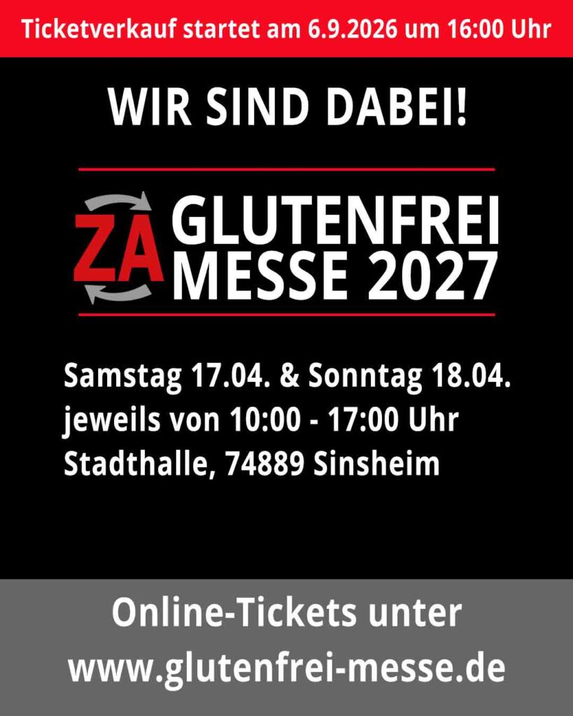 Glutenfrei Messe - Wir sind dabei - Ticketverkauf startet